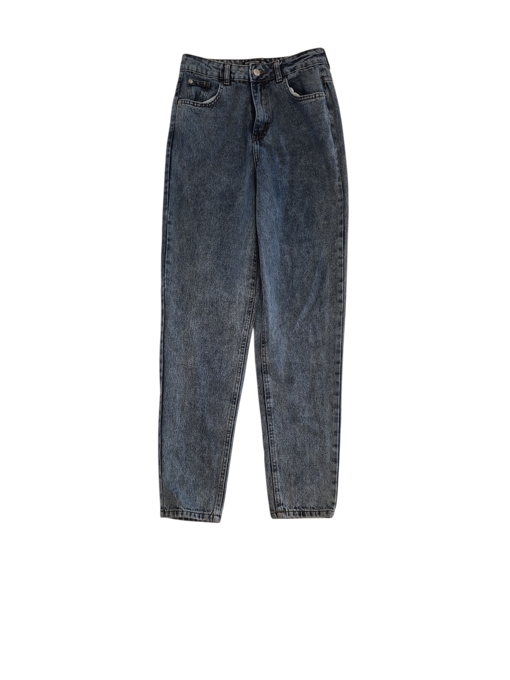 PrettyLittleThing Dark Wash Blue Mom Jeans